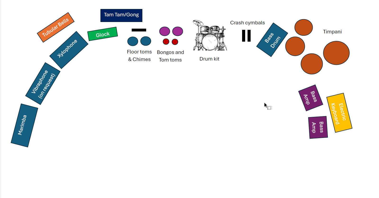 Concert Band Floor Plan