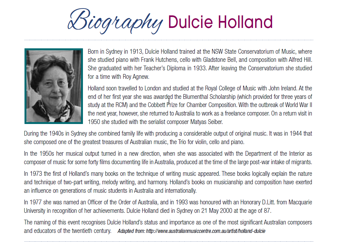 Dulcie Holland